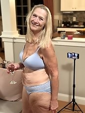 Aged whores are taking off their panties to show their holes